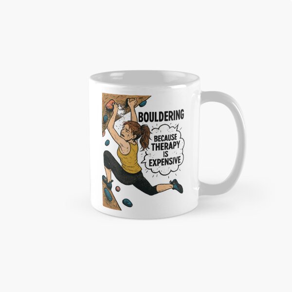 Item preview, Bouldering instead of therapy – Fun climbing shirt for women designed and sold by Pineapple-Tree.