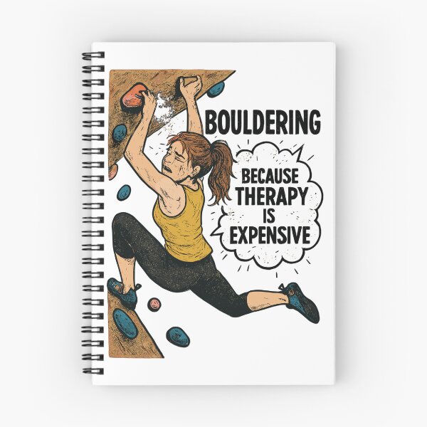 Item preview, Bouldering instead of therapy – Fun climbing shirt for women designed and sold by Pineapple-Tree.