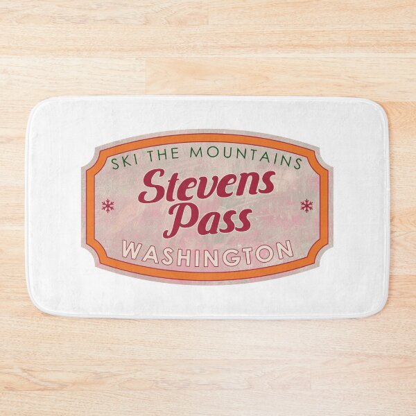 Item preview, Stevens Pass, Washington, Ski, textured skiing badge designed and sold by Wanderful-roads.
