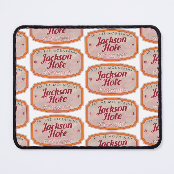 Item preview, Jackson Hole, Wyoming, Ski, textured skiing badge designed and sold by Wanderful-roads.