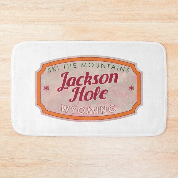 Item preview, Jackson Hole, Wyoming, Ski, textured skiing badge designed and sold by Wanderful-roads.