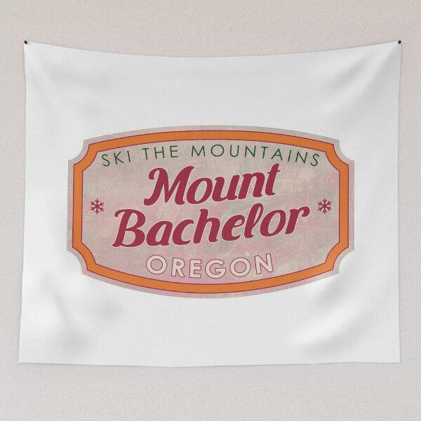 Item preview, Mount Bachelor, Oregon, Ski, textured skiing badge designed and sold by Wanderful-roads.