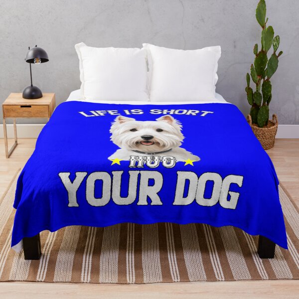 Item preview, Westie Pet Owner Art Design Gift Life Is Short Hug Your Dog designed and sold by fantasticdesign.
