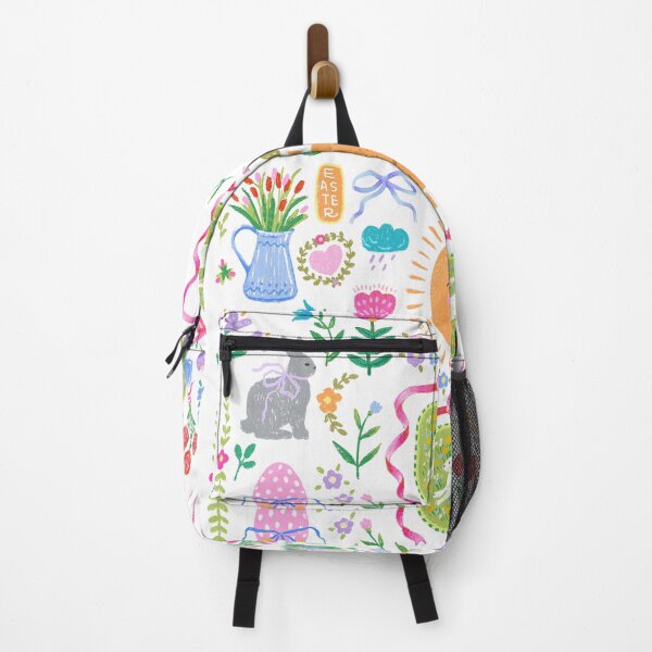 Item preview, Easter print, spring event decoration with Easter bunny eggs, flowers, sun designed and sold by NatalkaP.