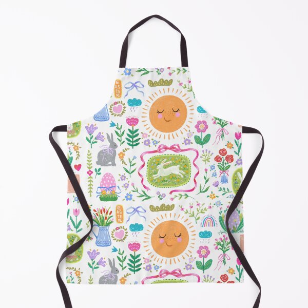 Item preview, Easter print, spring event decoration with Easter bunny eggs, flowers, sun designed and sold by NatalkaP.