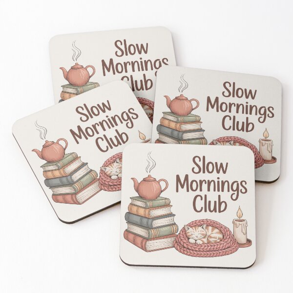 Item preview, Slow Mornings Club designed and sold by Bal Drops.