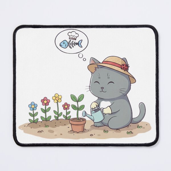 Item preview, A purr-fect day for some gardening. designed and sold by fernandes90.