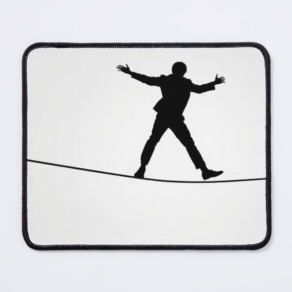 Item preview, Businessman Tightrope Walker Silhouette - Balance Risk Art designed and sold by EllDAV777.