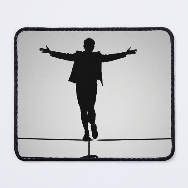 Item preview, Tightrope Walker Silhouette Balance Risk Courage Art designed and sold by EllDAV777.