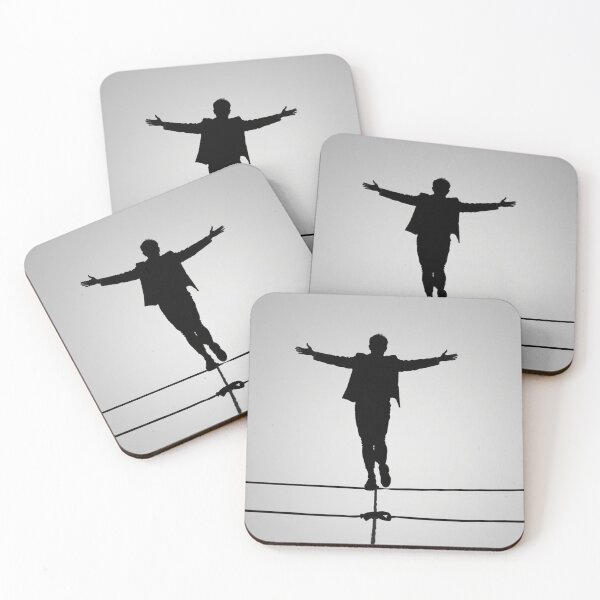 Item preview, Tightrope Walker Silhouette Balance Risk Courage Art designed and sold by EllDAV777.