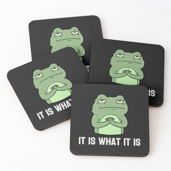 Item preview, It Is What It Is – Funny Frog Meme Shirt designed and sold by Cipher & Soul.
