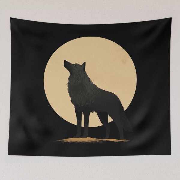 Item preview, Wolf Beneath the Moon designed and sold by NordicDreams.