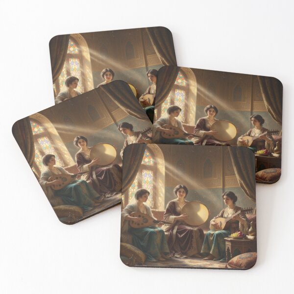 Item preview, Three Musicians in the Golden Harem - Classical Orientalist Art designed and sold by Caira-Design.