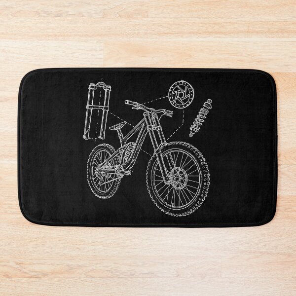 Item preview, MTB geometry sketch: Downhill exploded view designed and sold by Pineapple-Tree.