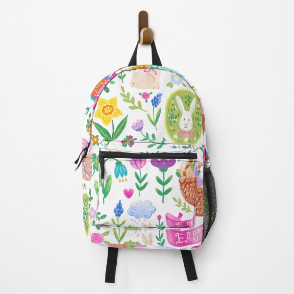 Item preview, Easter, spring print hand drawn floral composition with bunny, eggs, flower, decorative cover designed and sold by NatalkaP.