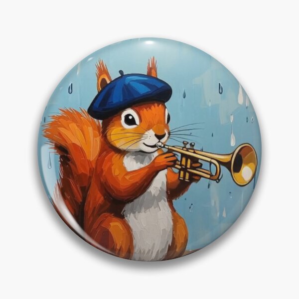Item preview, Fletcher the squirrel, jazz musican designed and sold by Fruit-Fletcher.
