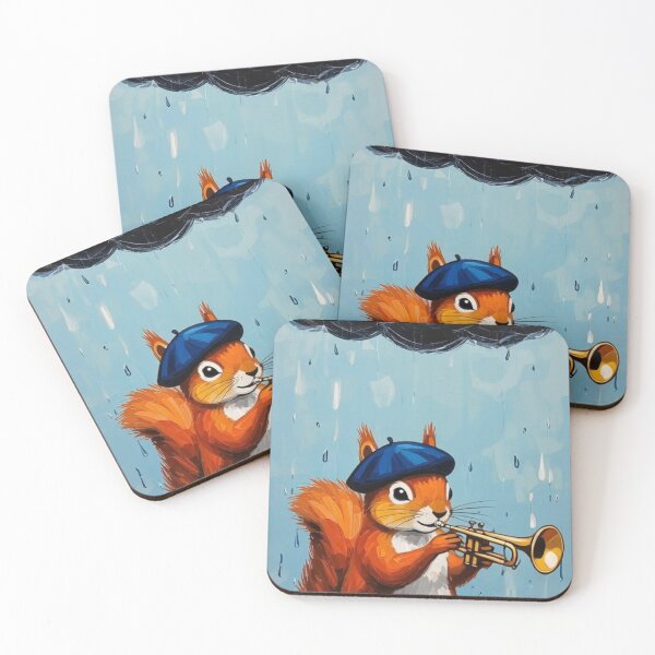 Item preview, Fletcher the squirrel, jazz musican designed and sold by Fruit-Fletcher.