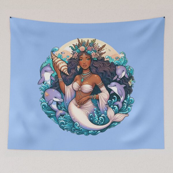 Item preview, Goddess Yemaya of the Sea designed and sold by Myra365Art.