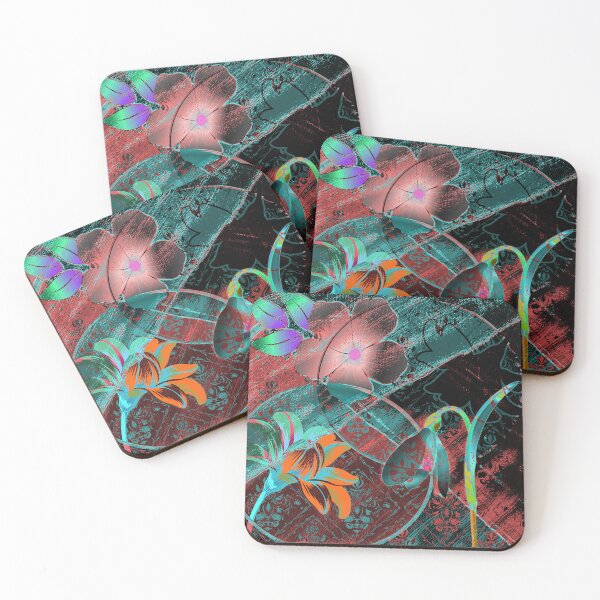 Item preview, Surreal Dark Bloom Flowers Illustration – Hidden Garden Art designed and sold by Brooklyn Hearty.