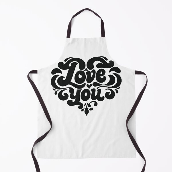 Item preview, Love You Heart Typography – Retro Valentine Design designed and sold by Weasel Graphix.