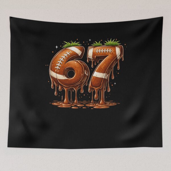 Item preview, Sixty Seven Football Number Sports Fan designed and sold by SofenArt.