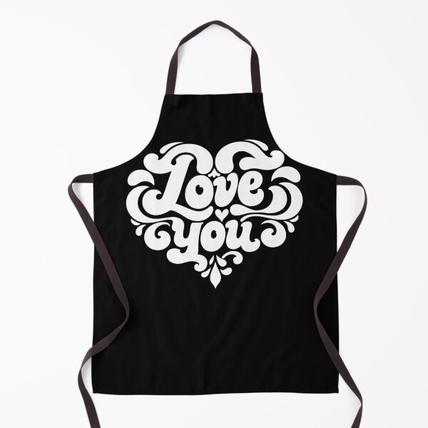 Item preview, Love You Heart Typography – Retro White Valentine Design designed and sold by Weasel Graphix.