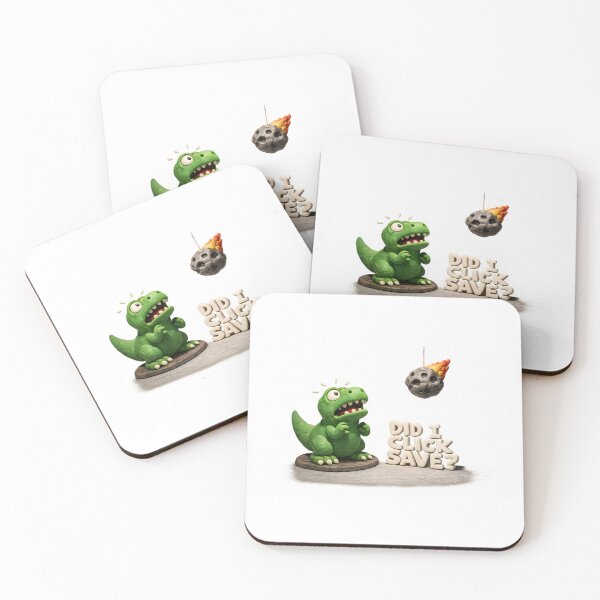 Item preview, Did I Click Save – Funny Dinosaur Programmer Humor Art designed and sold by BTBArtwork.