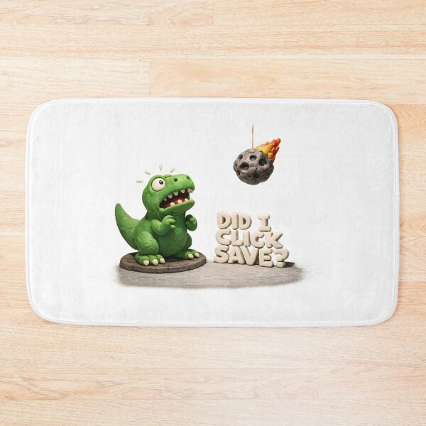 Item preview, Did I Click Save – Funny Dinosaur Programmer Humor Art designed and sold by BTBArtwork.