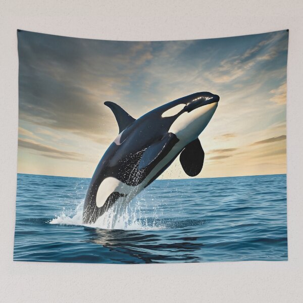Item preview, Midnight Orca – Powerful Spirit of the Ocean designed and sold by PawPrintedArt.