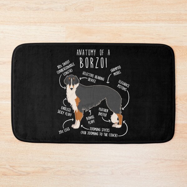 Item preview, Tri Color Borzoi Dog Anatomy designed and sold by Clara Hollins.