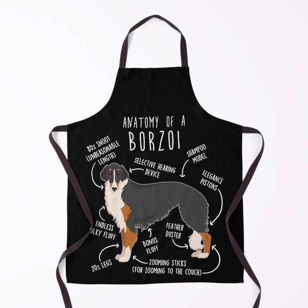 Item preview, Tri Color Borzoi Dog Anatomy designed and sold by Clara Hollins.
