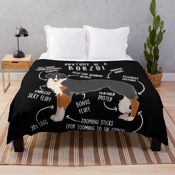 Item preview, Tri Color Borzoi Dog Anatomy designed and sold by Clara Hollins.