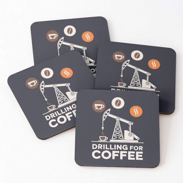 Item preview, Drilling for Coffee Funny Oil Rig Caffeine Addict Caffeine Extraction Art designed and sold by SplashTastic.
