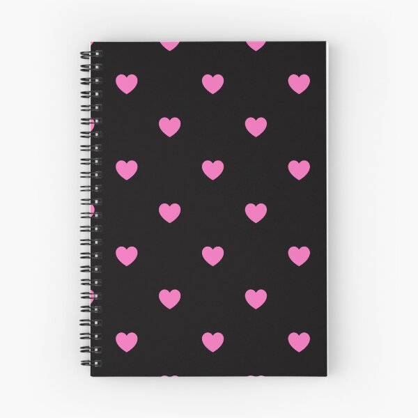 Item preview, Little Cuties - Hot Pink Heart Pattern on Black designed and sold by DesignMyHeart.
