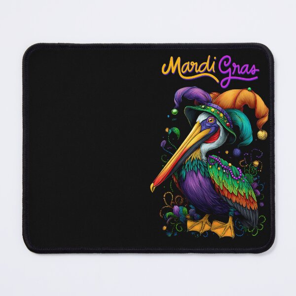Item preview, Mardi Gras Pelican Carnival Bird Art Colorful New Orleans  designed and sold by MTJ-Mushrooms.