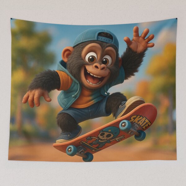 Item preview, Skater Mountain Gorilla designed and sold by Sillytoe.
