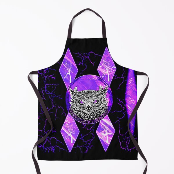 Item preview, Electric Plum Owl – Mythic Nocturnal Bird Illustration designed and sold by Brooklyn Hearty.