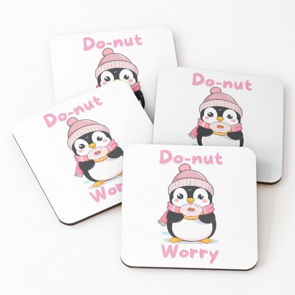Item preview, Copy of Kawaii Penguin in Scarf Sipping Cocoa – Cozy Campfire Winter Art designed and sold by MarWachaN.