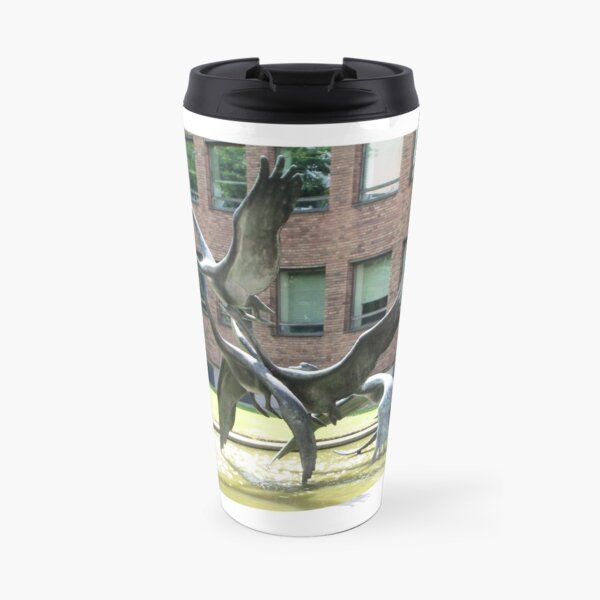 Swans in Flight Travel Mug