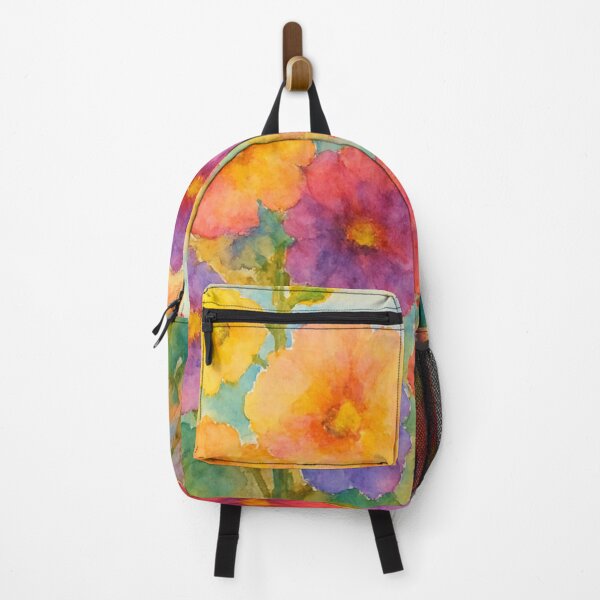 Item preview, Old Fashioned Multicolored Hollyhocks designed and sold by TinCatOutPost.