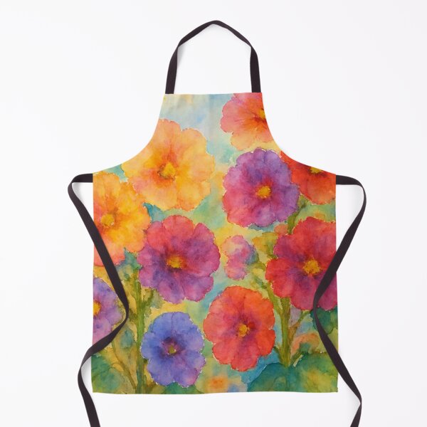 Item preview, Old Fashioned Multicolored Hollyhocks designed and sold by TinCatOutPost.