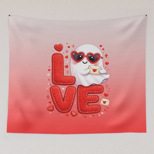Item preview, Love is a Little Spooky | Valentine Shirts designed and sold by Xpression876.