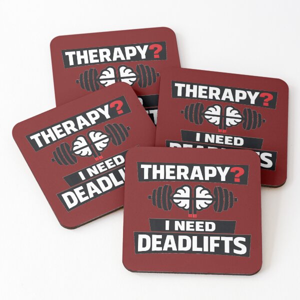 Item preview, Therapy I Need Deadlifts Brain Barbell Gym Mental Health designed and sold by ys96.