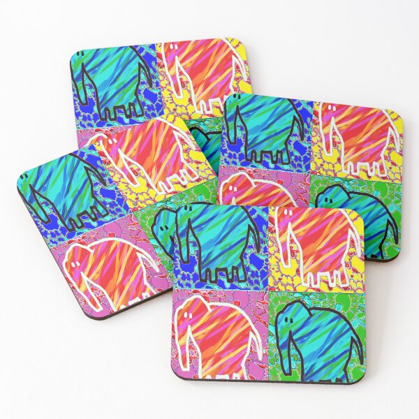 Item preview, pop elephants art  designed and sold by LowEndGraphics.