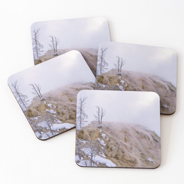 Item preview, Mammoth Hot Springs Terraces in Snow designed and sold by SafariByMarisa.