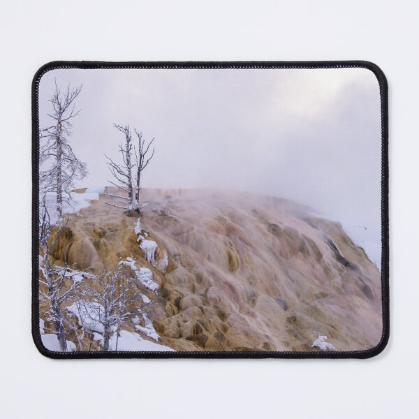 Item preview, Mammoth Hot Springs Terraces in Snow designed and sold by SafariByMarisa.