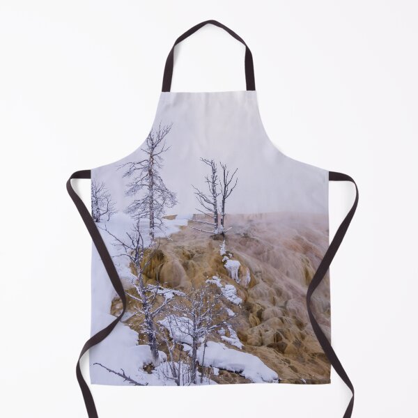 Item preview, Mammoth Hot Springs Terraces in Snow designed and sold by SafariByMarisa.