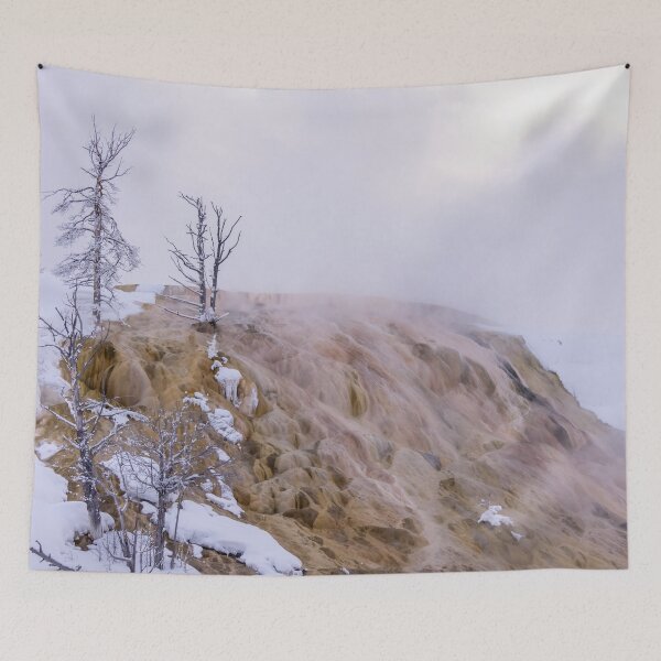 Item preview, Mammoth Hot Springs Terraces in Snow designed and sold by SafariByMarisa.