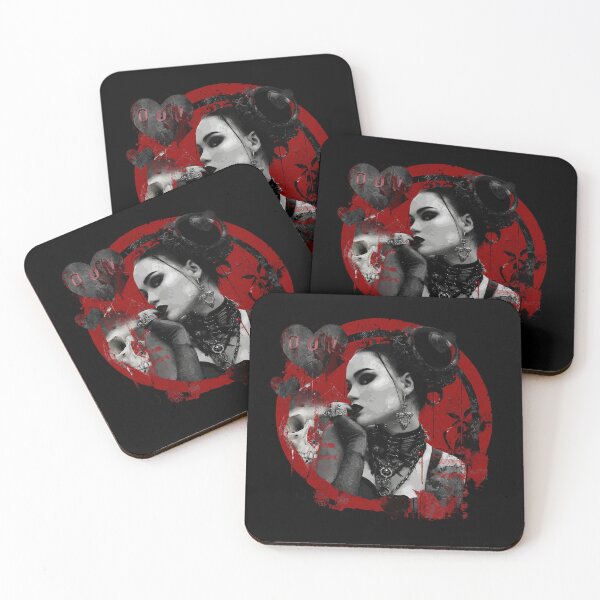 Item preview, Gothic Girl Valentines Heart Dark Romantic Shirt designed and sold by PluffyPanda.