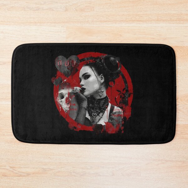 Item preview, Gothic Girl Valentines Heart Dark Romantic Shirt designed and sold by PluffyPanda.